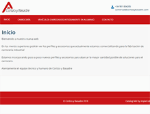 Tablet Screenshot of cortizoybasadre.com